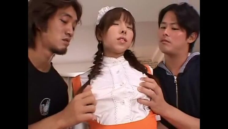 La migliore puttana giapponese in Incredibile Creampie, scena JAV MILF